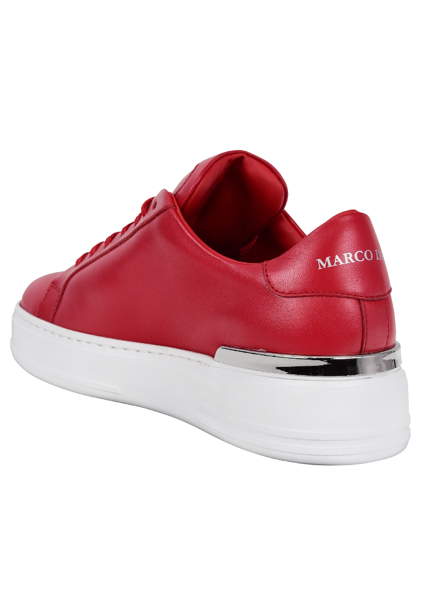 Baskets basses femme rouge