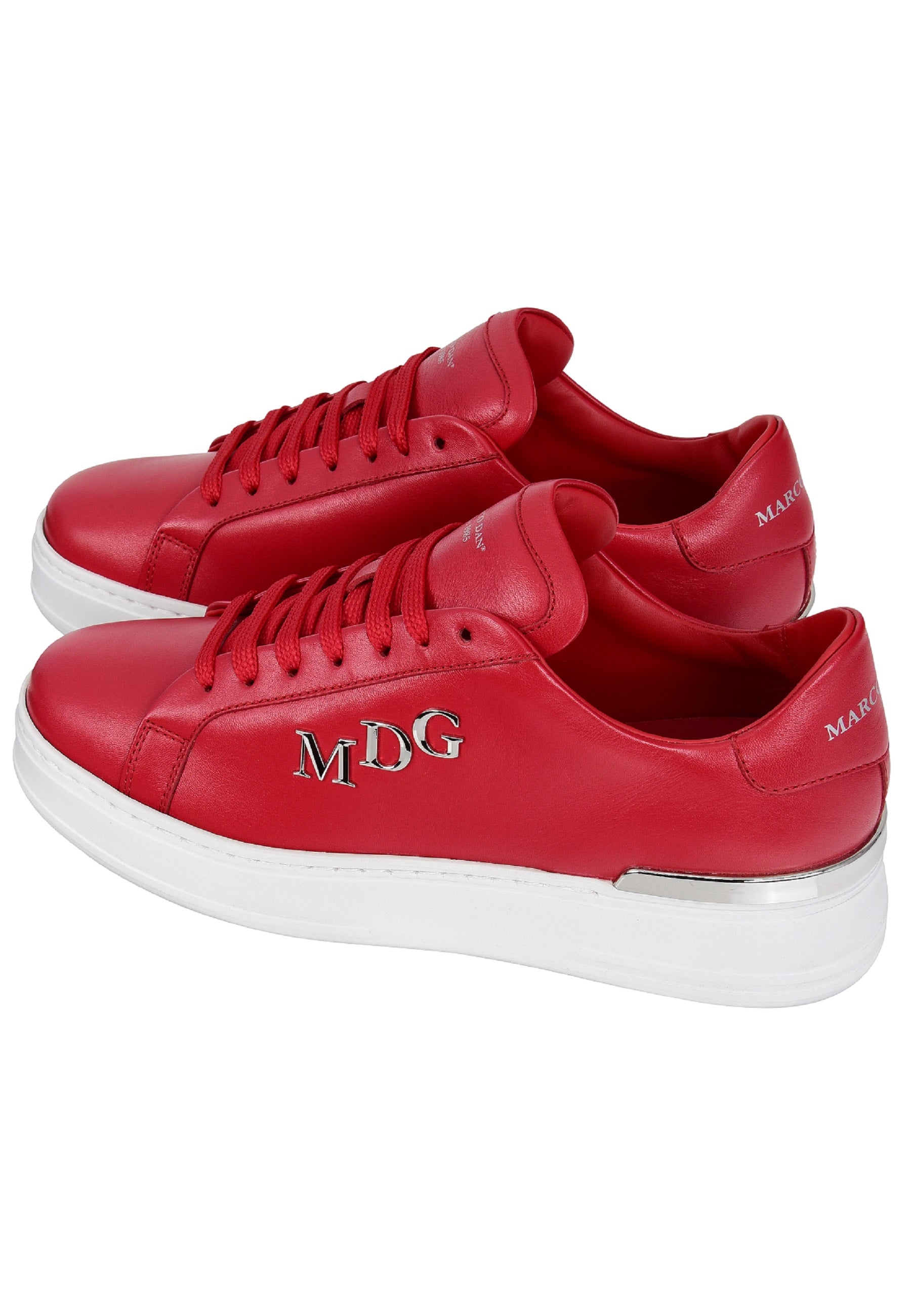 Baskets basses femme rouge