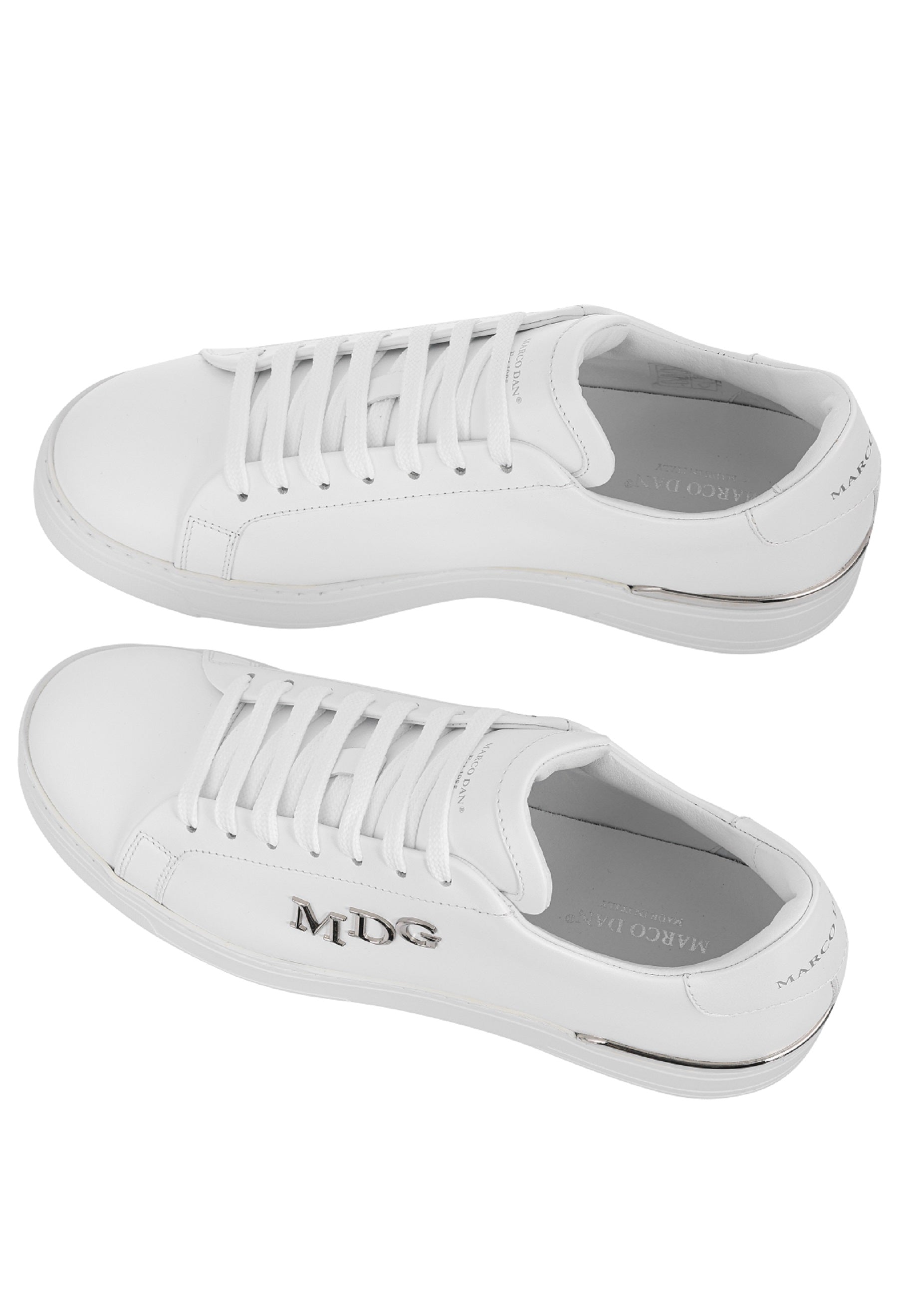 Sneakers lo-top da uomo bianche