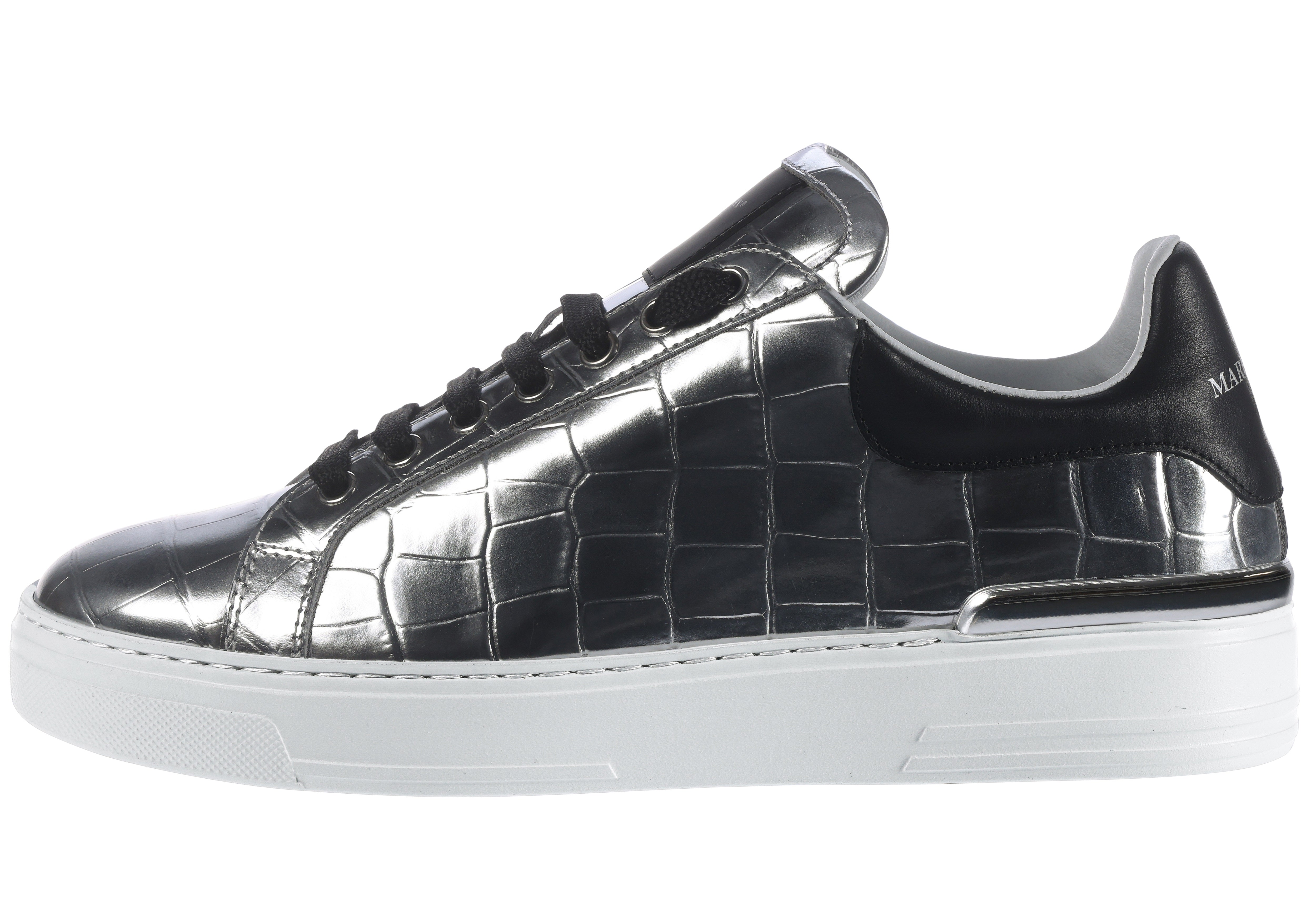 Lo-Top Sneaker geprägtes Kroko