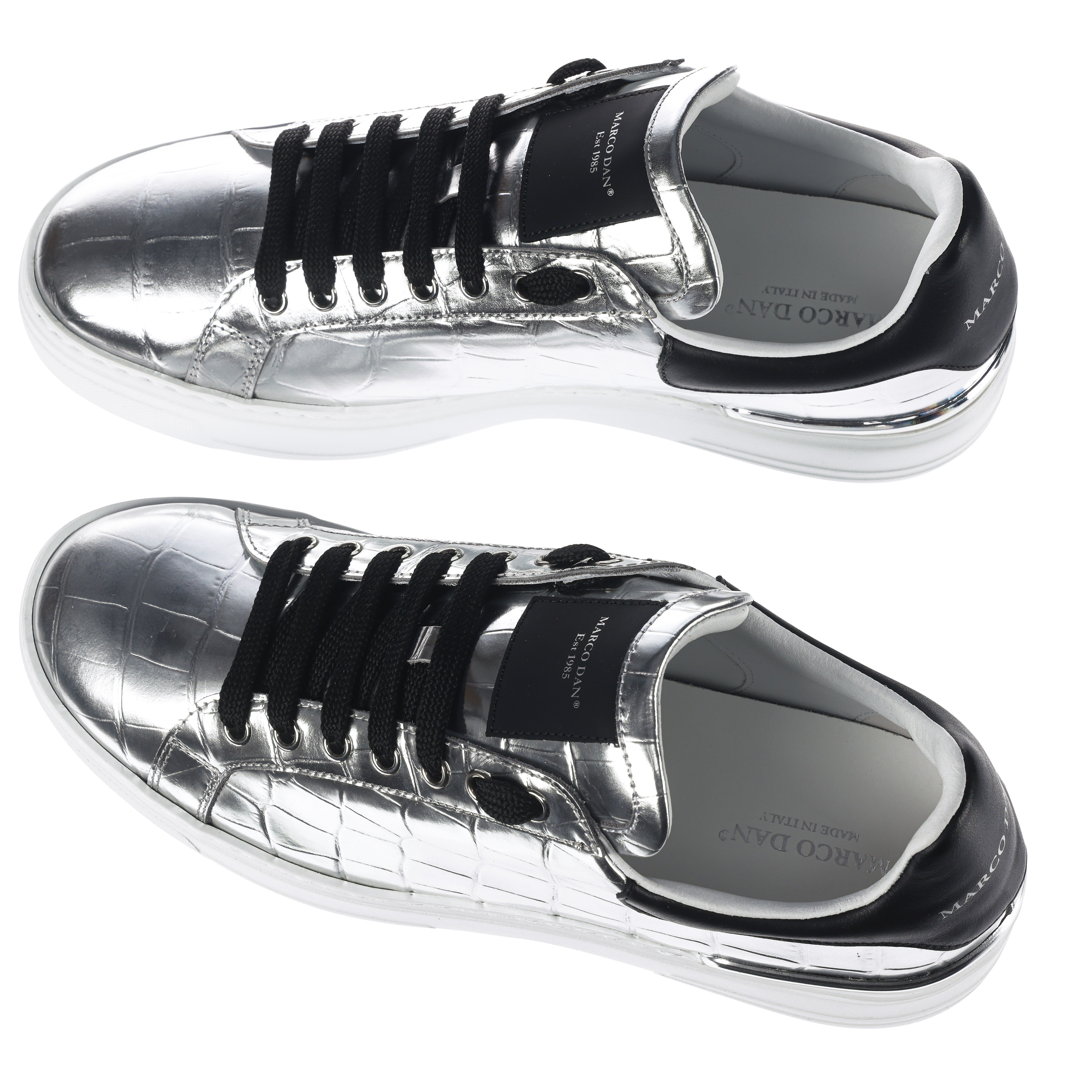 Lo-Top Sneaker geprägtes Kroko