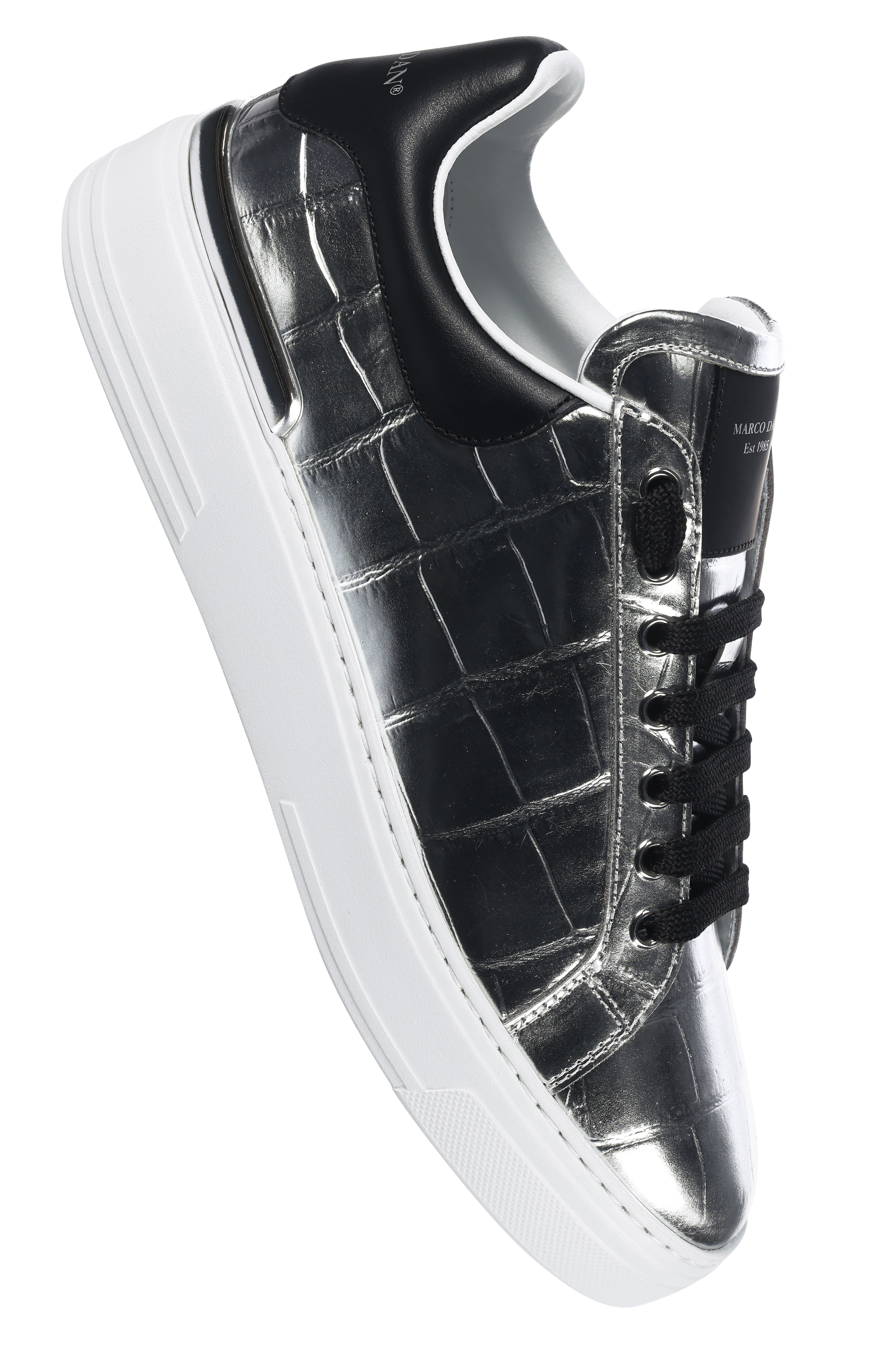 Lo-Top Sneaker geprägtes Kroko