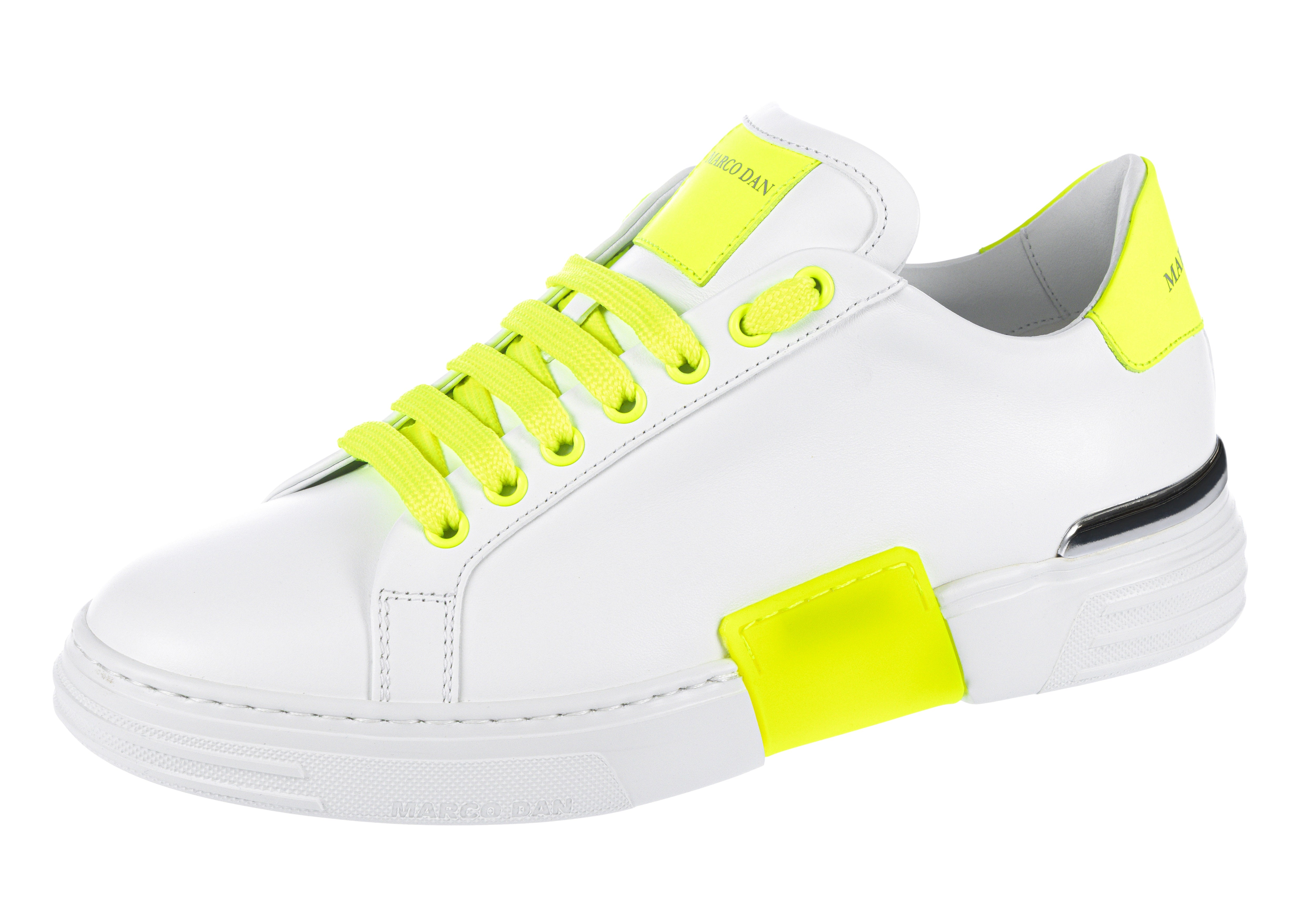 Lo-Top Sneaker Twin Colour White fluo-neon-yellow-n