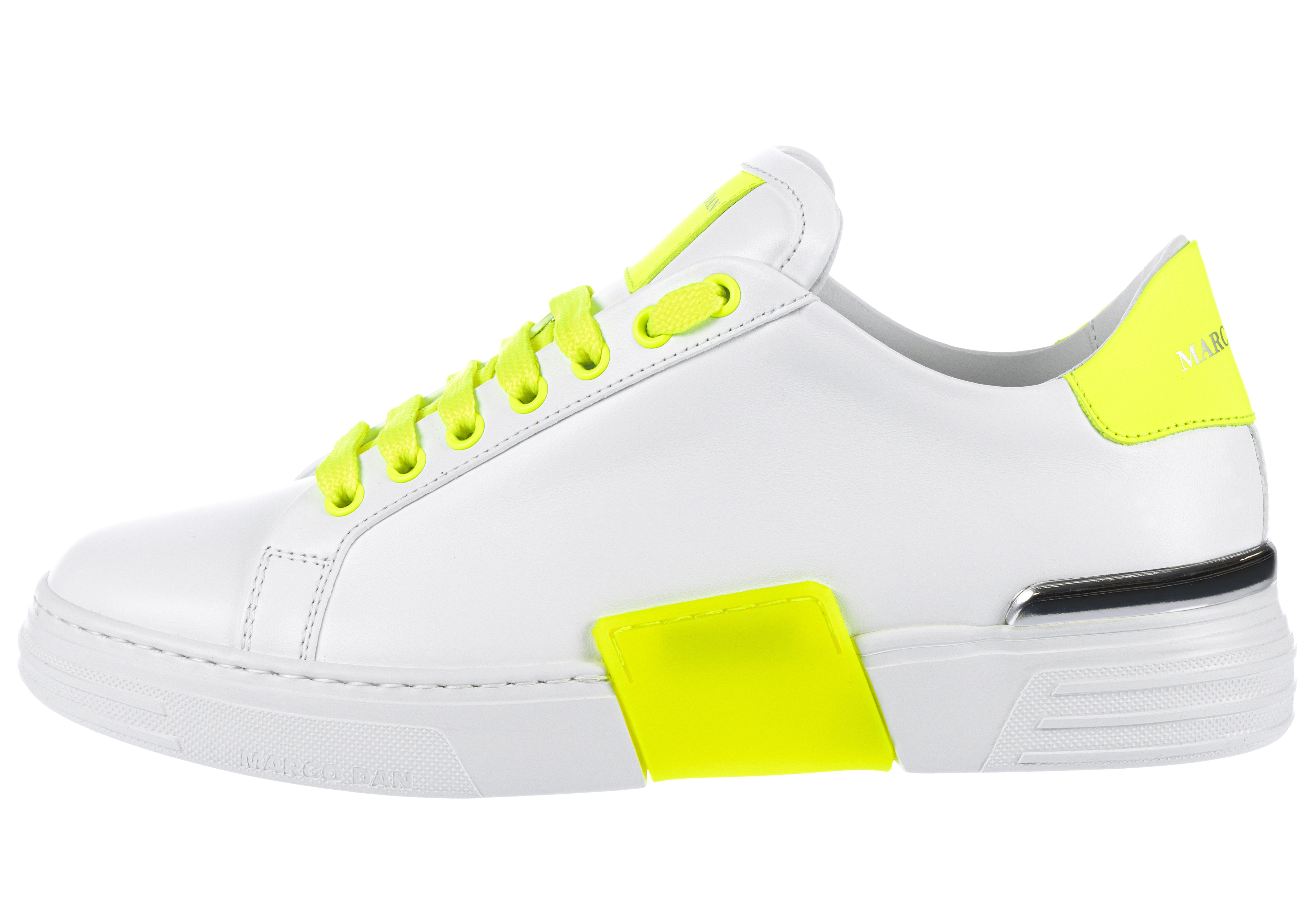 Lo-Top Sneaker Twin Colour White fluo-neon-yellow-n