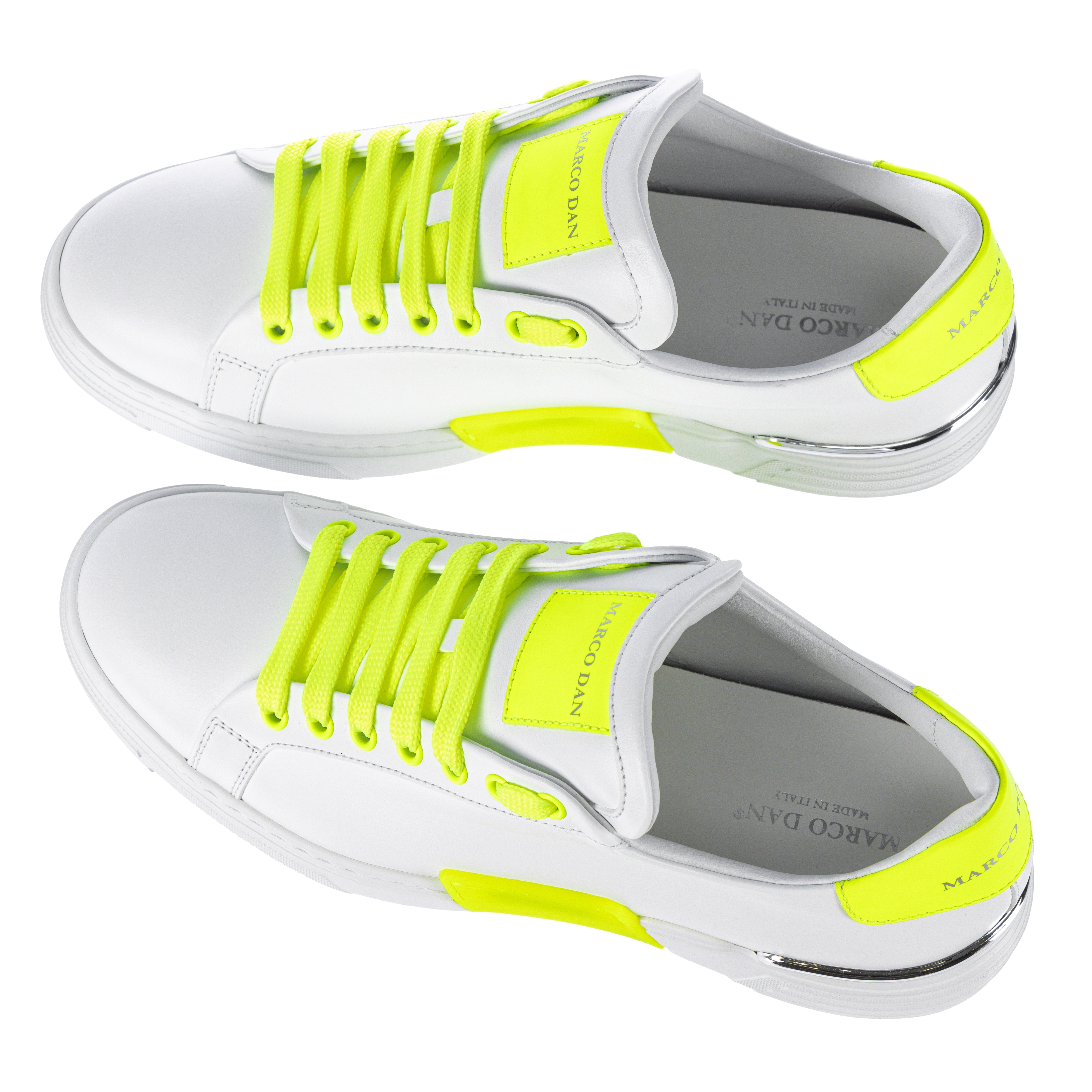Lo-Top Sneaker Twin Colour White fluo-neon-yellow-n