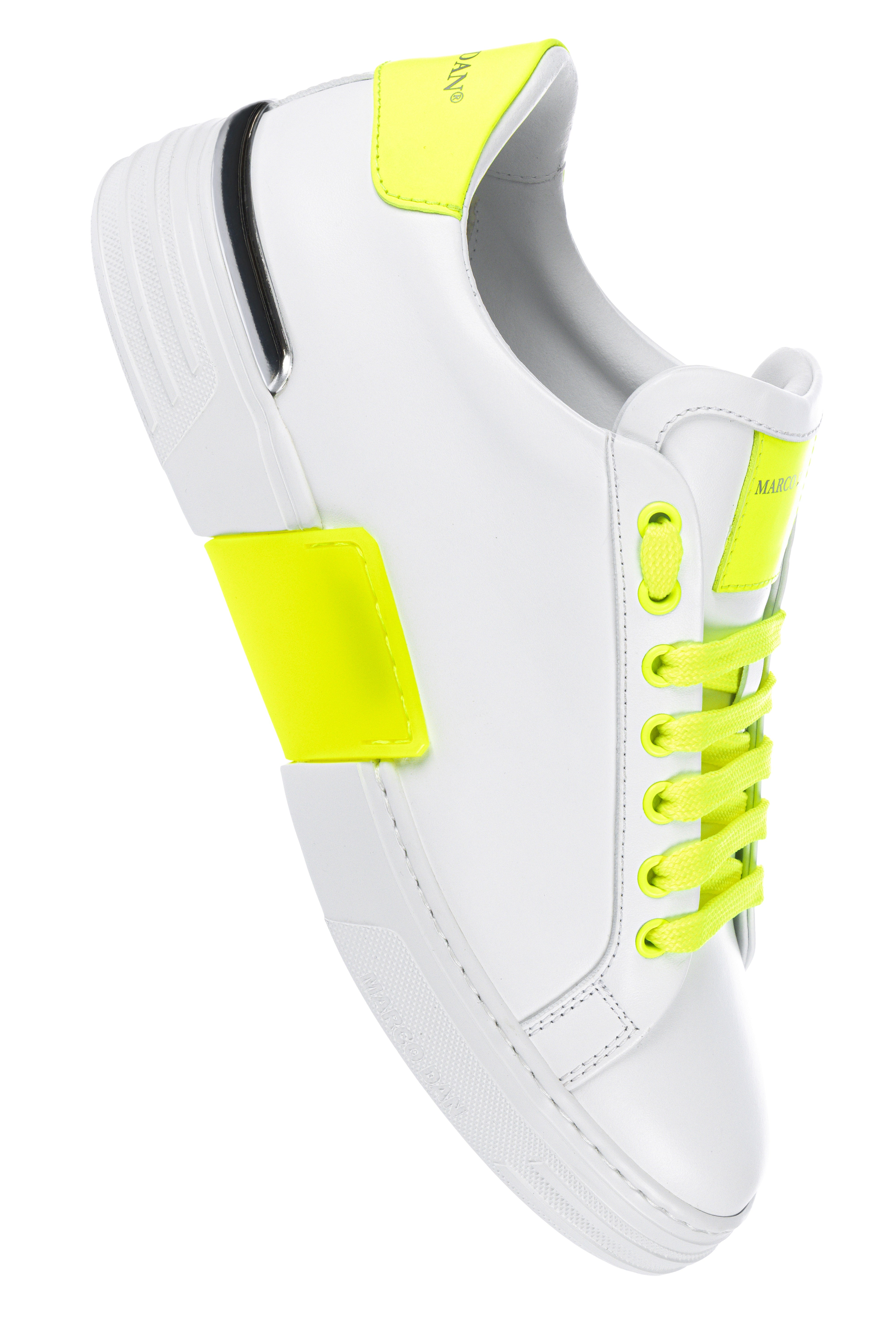 Lo-Top Sneaker Twin Colour White fluo-neon-yellow-n